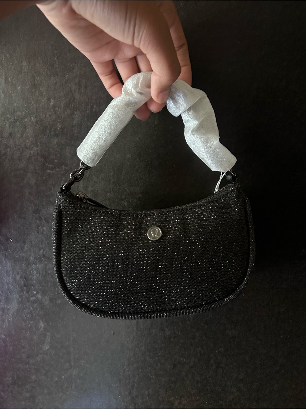 lululemon athletica Black Sparkle Mini Shoulder Bag